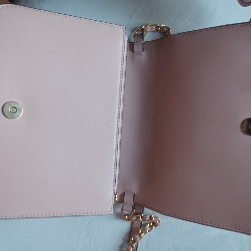 Tory Burch crossbody bag Savannah Combo Pink Quilted - Picture 9 of 11